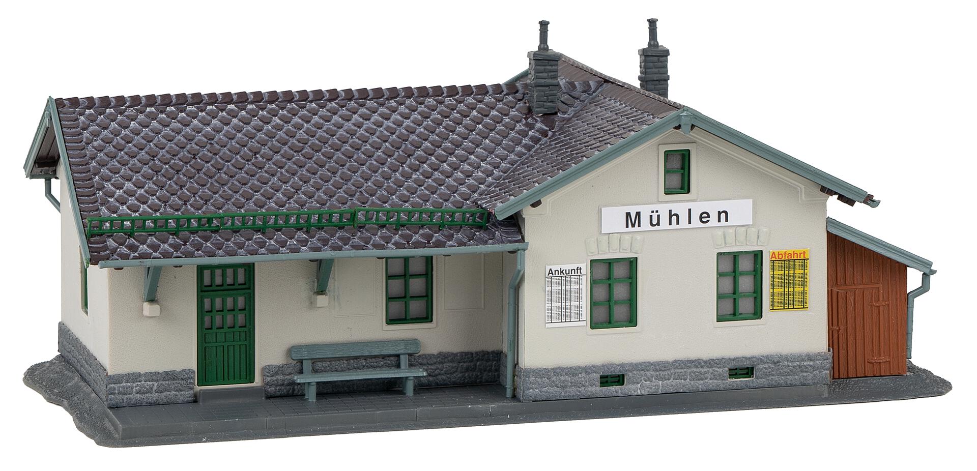 Stazione ferroviaria Mühlen scala H0 FALLER 110150