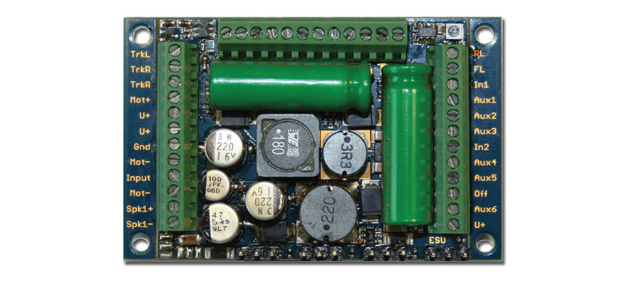 ESU 58513 LokSound 5 XL DCC/MM/SX/M4 "Decoder vuoto", morsetti a vite, calibro G, I