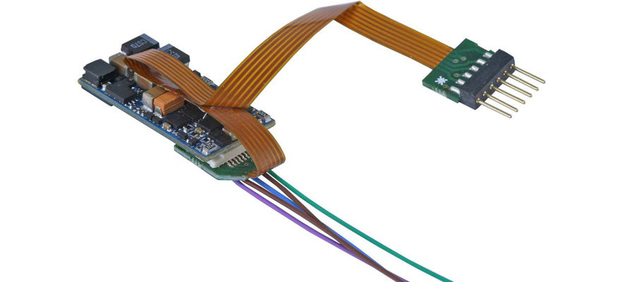 ESU 51994 Scheda adattatrice, presa Next-18 a 18 pin per NEM651 a 6 pin, flessibile, 88 mm, con guaina termorestringente