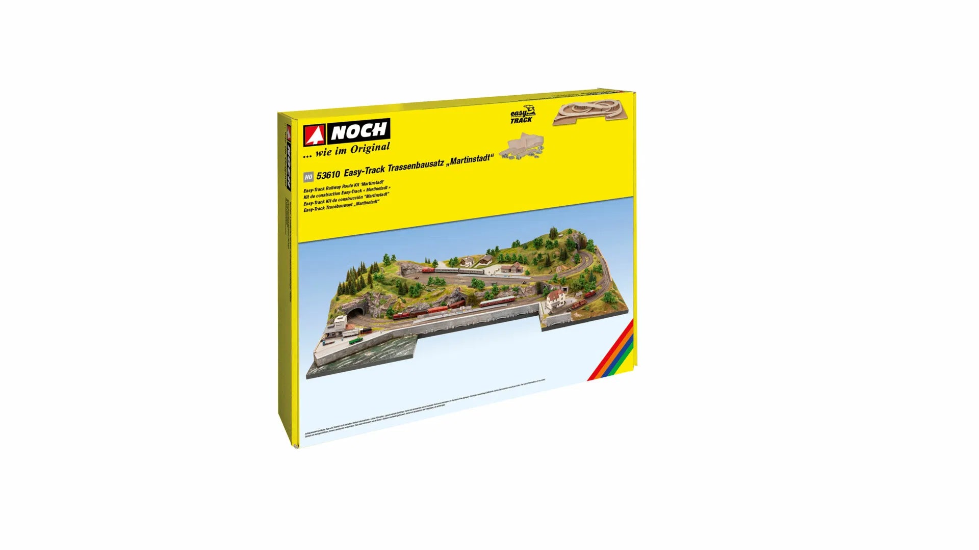 NOCH 53610 Kit di percorso ferroviario easy TRACK "Martinstadt"